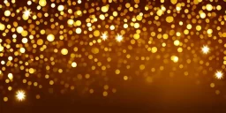 Festive abstract bokeh background - golden bokeh lights, beige - New Year, Anniversary, Wedding, banner