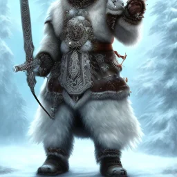 Polar bear warrior, crown,