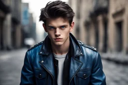 Подросток с насмешливыми чертами лица и острым подбородком (как у отца). Тёмные волосы, которые он намеренно растрёпывает, чтобы выглядеть «бунтарём». Голубые глаза (как у матери), но с холодным блеском, когда он злится. Носит кожаные куртки и рваные джинсы, хотя отец заставляет его надевать костюмы.