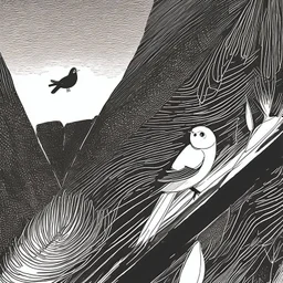 a alone man. pen and ink ,birds eye view, illustrated by hergé, Background space