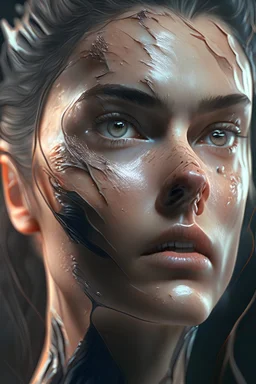 Insanely detailed 4D beyond imagination realistic Cinematic wonderful woman