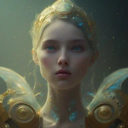 A small creature, magic, head and shoulders,deep colours, 8k resolution concept art portrait by Greg Rutkowski, Artgerm, WLOP, Alphonse Mucha, dynamic lighting, hyperdetailed,intricately detailed ,Splash art, trending on Artstation, triadic colors, Unreal Engine 5 , volumetric lighting Splash art fantasy"