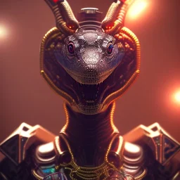 snake Galaxy robotic bloody 3d theeth body details 16k body dark horn metal silver hybrid Gold 8k Powerful portrait eyes glow render details bones horn weapons hyper chains