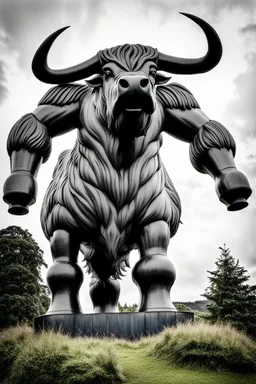 Giant highland cow kaiju