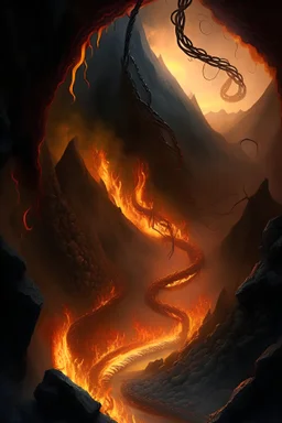 Hellfire with hooks to kidnap criminals is like a deep, swirling valley.