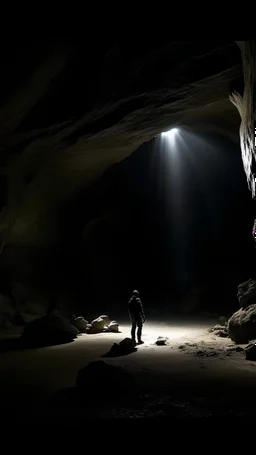 A moment inside the cave reflects the climax of suspense and horror, as complete darkness engulfs the place, blocking the view in front of the group. They make strange noises, they make it feel like the cave is breathing abnormally. The silence was suddenly interrupted by the sound of a cry, coming mixed with despair and horror, announcing the disappearance of one of the young men in the depths of the mystery of the cave.