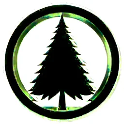 woods pine tree icon