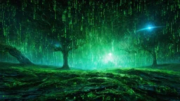 matrix universe, space, planets, god creation, angels from other dimensions, trees on the planet under, tiberium groving