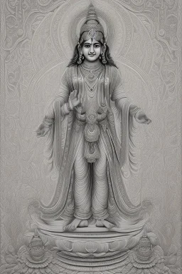 Hinduism, modern realistic cartoon drawing, grayscale, adult coloring pages, Hindu god Brahma, male god, wisdom, transformation, lined drawing, coloring page, 300 dpi, high quality print, painted portrait, full body, white hair , masculine, mature, handsome, upper body, muscular, hairy torso, fantasy, intricate, elegant, highly detailed, digital painting, artstation, concept art, smooth, sharp focus, illustration, 8K, HDR, masterpiece, pastel quad Color, 3D vector art, cute and quirky, fantasy