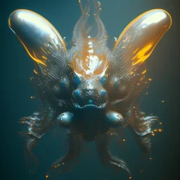 Fluid ink honey creature, unreal engine 5, 8k resolution, photorealistic, ultra detailed