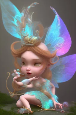 Fat but cute fairy style of 3d animation