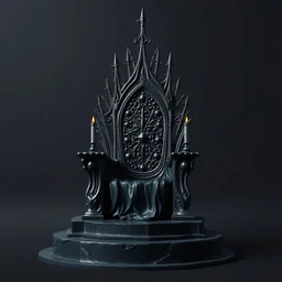 trono gótico realistico para depois se criar model 3D