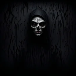 Creepy black background