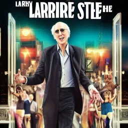 Larry David in a Saturday Night Fever dream movie poster