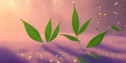 crystal subtle marijuana leaf in a galactic ambiance beautiful fairy, transparent, delicate colors, in the foreground, full of details, smooth，soft light atmosphere, light effect，vaporwave colorful, concept art, smooth, extremely sharp detail, finely tuned detail, ultra high definition, 8 k, unreal engine 5, ultra sharp focus