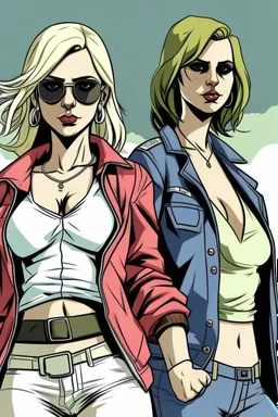 gta tarzı 2 kız 2D