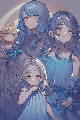 Wendy Darling: In her late teens, Wendy is portrayed with sophistication, maturity, and a dash of adventure. Her hair is swept back loosely, a few curls tumbling onto her forehead. Her eyes, blue as the Neverland sky, hold a spark of determination and resilience. She wears a modernized version of her traditional nightgown, now a stylish white blouse, matched with a fashionable pendant that hints at a pirate's treasure. A soft, blurred silhouette of Neverland forms her backdrop. The lighting is s