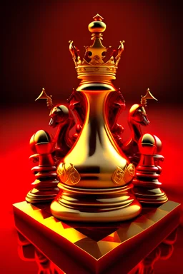 chess red gold