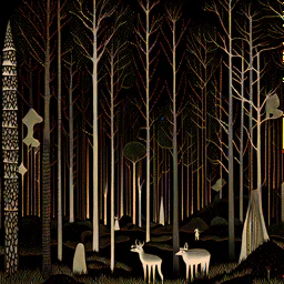 Forest, lake, mountains, Edvard Munch, Yves Tanguy, b/w, high resolution, highly intricate patterns, 33mm photography