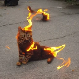 Fire cat