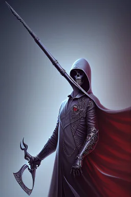 bye bye sickle of death, grim reaper, 4k, trending art, perspective