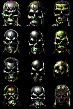 faces of marvel's ultimate tribunal done with skulls