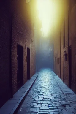 A professional photographic view picture of a alley in a high class town, photographic filter, realistic, 8k, cinematic concept art, volumetric lighting, very beautiful scenery, uhd, cinematic wallpaper, sharp focus, octane render, ultra detailed, glowing rich colors, powerful imagery, hires, trending on artstation, in the style of albert dros