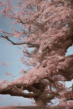 beautiful oriental landscape, very realistic, cherry blossom in the background