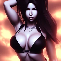 hypnotized big bust Tifa hypnotized