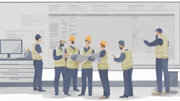 operators looking at a huge maintenance schedule