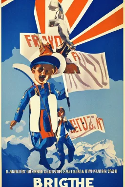 bright future propaganda poster