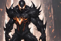 Symbiote in 8k solo leveling shadow artstyle, goku them, full body, intricate details, highly detailed, high details, detailed portrait, masterpiece,ultra detailed, ultra quality