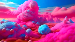 dreamscape. cotton candy world.