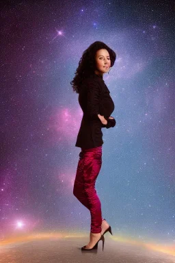 Portrait lady, full body shot, full-color long shot FantasyAstronomy