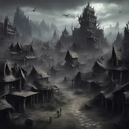 Stillrise Village a place cursed by a Daedric Prince all who live here now are living skeletons unable to pass on forever on this mortal coil, in creepy pasta style