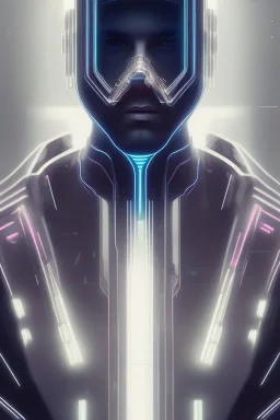 cyberpunk, head, men, portrai, tron