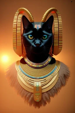 kente scene, Black Egyptian Cat, jewelry, thread, embroidery, octane render, high detail, warm light