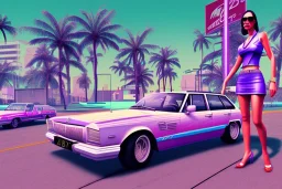 gta vice city, acid, high detailed, character