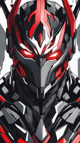 A very close picture to Mix between symbiote and machine and batman in transformers cyborg with black metal and red details armor in solo leveling shadow art style with red details detailsis in fantasy world