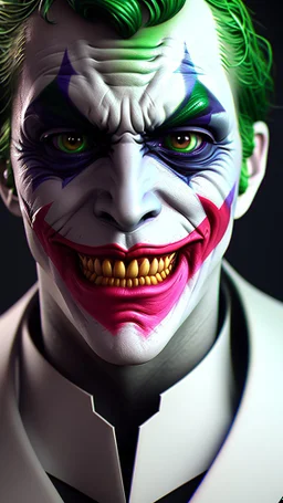 handsome joker, high delicate defined details, beautiful, atmospheric, matte, 3 d 8 k octane rendered, sharp focus, illustration, high detail, ultra realistic, highly saturated colors