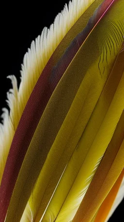 microscope photography of a multicolour feather with human head inside, peackock feathers in circle, geometric, symmetric