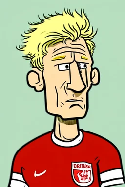 Erling Braut Holland Norwegian football player cartoon 2d