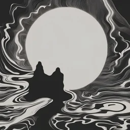 fluid minimalism art darkness