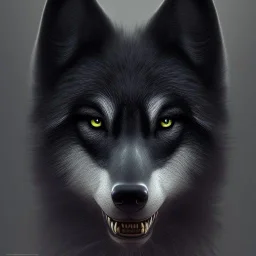 award winning portrait of a male anthropomorphic black wolf long vblack hair. character design by cory loftis, fenghua zhong, ryohei hase, ismail inceoglu and ruan jia. artstation, artistic lighting, highly detailed, photorealistic, fantasy