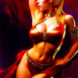 Drawing of beautiful face,busty Cammy-Street Fighter,intense stare,Minimal ancient armor, balanciaga fashion clothe painting by gaston bussiere, greg rutkowski, yoji shinkawa, yoshitaka amano, tsutomu nihei, donato giancola, tim hildebrandt, oil on canvas, cinematic composition, extreme detail,fit full head inside picture,16k