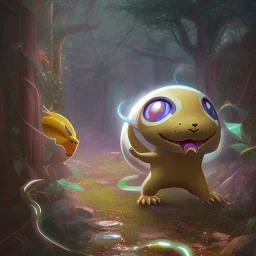 Mystery pokemon,Ambiance dramatique, hyperrealisme, 8k, high quality, lot of details, fit within portrait