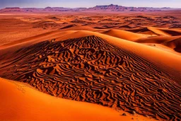 grand chocolate mountain very melting in the sahara, hot, suny day, photograpy