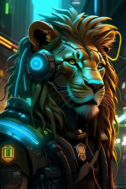 lion cyberpunk