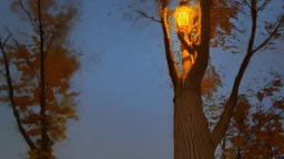 fall tree wonder Street light by Andrea del sarto