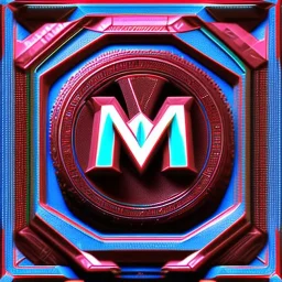 letter M , Anaglyph style